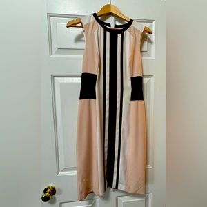 Size 6 BCBG Max Azria colorblock midi dress